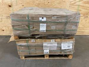 lot 31 image: Huge Lot, 24 Cases Total Allen & Roth 1-15x6 Charcoal Glz Half Round Tiles.