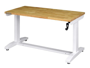 lot 36 image: HUSKY 46 in. Adjustable Height Work Table in White