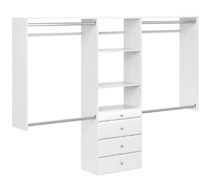lot 40 image: CLOSET EVOLUTION Ultimate 60 in. W - 96 in. W White Wood Closet System