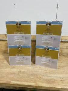 lot 47 image: HAMPTON BAY Lot of 4-  2-Light White Drum Flush Mount