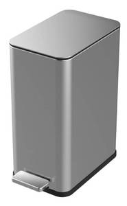 lot 58 image: STYLEWELL 2.6 Gal. Stainless Steel Slim Step On Trashcan