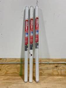 lot 63 image: FROST KING Lot of 3-  48 in. x 25 ft. Crystal Clear Plastic Vinyl Sheeting