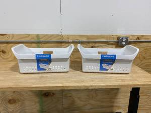 lot 68 image: FRIDIDAIRE Lot of 2- SpaceWise Shallow Freezer Baskets