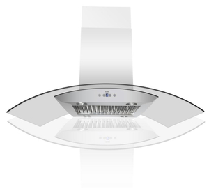 lot 76 image: KOBE RANGE HOODS 30 in. 600 CFM Island Range Hood in Stainless Steel 6-Speed with QuietMode, Baffle Filters and 4 LED Lights