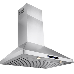 lot 89 image: AKDY 30 in. Convertible Kitchen Wall Mount Range Hood in Stainless Steel with Touch Control
