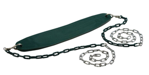 lot 101 image: CREATIVE CEDAR DESIGNS Lot of 2- Ultimate Green Swing Seats with Chains