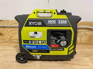 lot 106 image: RYOBI 2,300-Watt Recoil Start Bluetooth Super Quiet Gasoline Powered Digital Inverter Generator with CO Shutdown Sensor