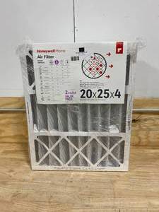lot 83 image: HONEYWELL HOME 20 x 25 x 4 Pleated Air Filter FPR 8 (2-Pack)