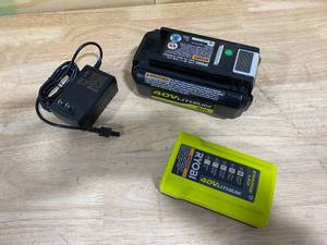 lot 94 image: RYOBI 40v Battery with Charger