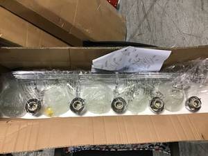 Independence 36 in. 5-Light Chrome Vanity Light with Frosted Glass Shade by KICHLER&nbsp&nbspin good condition