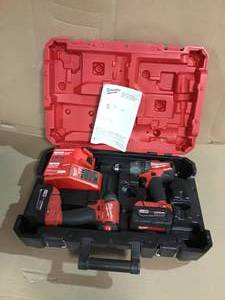 M18 FUEL 18-Volt Lithium-Ion Brushless Cordless Hammer Drill and Impact Driver Combo Kit (2-Tool) with Two 5Ah Batteries by Milwaukee&nbsp&nbspin good condition