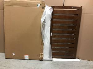 Gatestone Walnut Finish Full Vertical Slat Headboard (55.16 in W. X 48 in H.)&nbsp&nbspin good condition