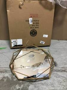 Medium Round Gold Contemporary Mirror (31.5 in. H x 29.53 in. W)&nbsp&nbspin good condition