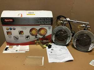 Double Burner 30,000 BTU Radiant Tank Top Propane Portable Heater by Dyna-Glo&nbsp&nbspin good condition