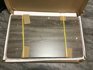 Home Living French Oak Grey and Black Built-In Storage Coffee Table&nbsp&nbspin good condition