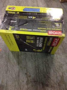 lot 104 image: 40-Volt Lithium-Ion Cordless Leaf VacuumMulcher with 4.0 Ah Battery and Charger Included by RYOBI in good conditions