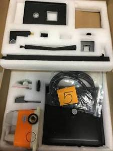 lot 5 image: 1-spray 10 in. High PressureDual Shower Head and Handheld Shower Head in Matte Black in good condition 