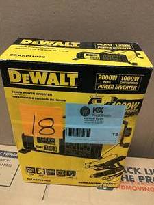 lot 18 image: DEWALT 1000-Watt Power Inverter