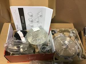 lot 46 image: Brea Single-Handle 3-Spray Tub and Shower Faucet in Brushed Nickel with Waterfall Spout (Valve Included) by Pfister