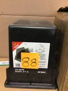 lot 88 image: RELN 13.5 in. W x 13.5 in. L x 13 in. H Catch Basin Kit, Black