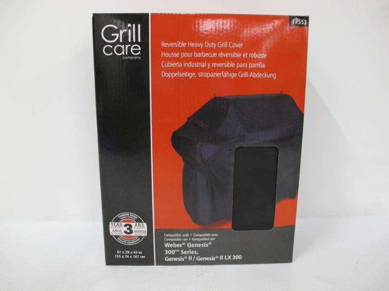 lot 114-A image: Grill Care 17553 61 Deluxe PVCPoly Grill Cover for Weber Genesis Grills
