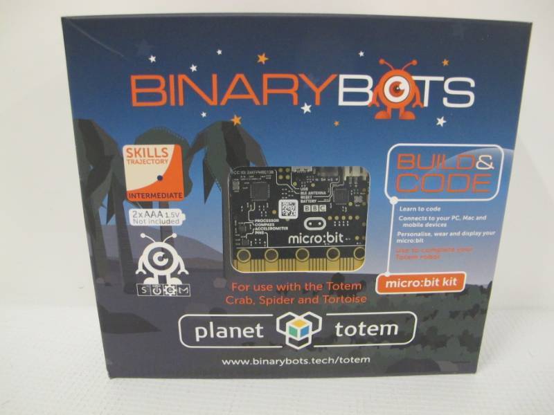 lot 125-A image: BinaryBots - Totem microbit kit - STEM Educational Build Coding Action
