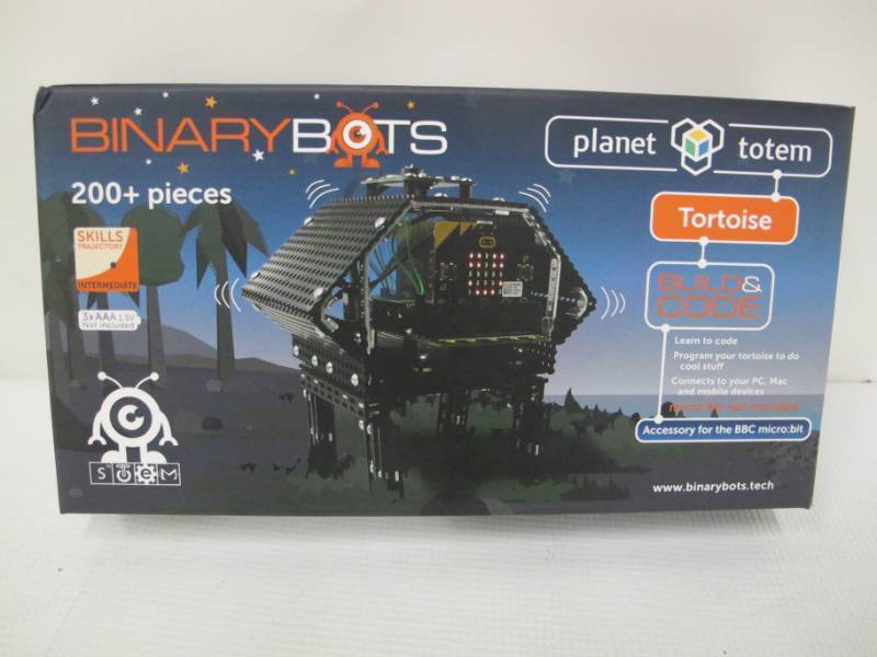 lot 129-A image: BinaryBots Totem Tortoise Smart Toy Robot - STEM Educational Build Coding Action