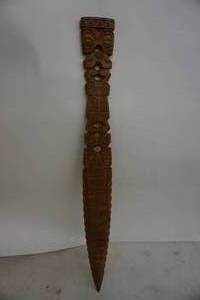 lot 91 image: Hand Carved Wood Sword