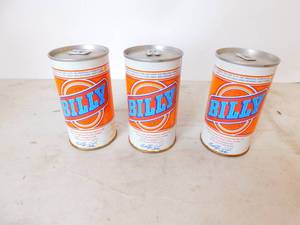 lot 23 image: 3 Cans of Unopened Billy Beer