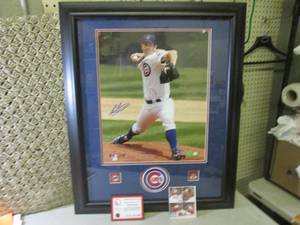 lot 1 image: Cubs Mark Prior Framed Signed Photo...