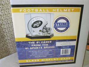 lot 5 image: Football Helmet Glass Display Case ...