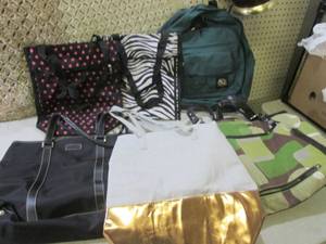 lot 22 image: Assorted Hand Bags and Back Pack  C...