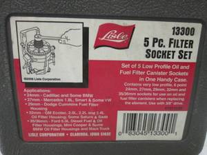 lot 46 image: 5pc Filter Socket Set  EC1...