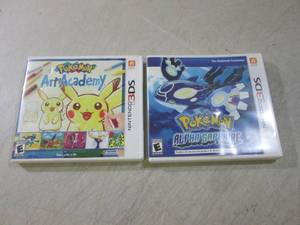 lot 54 image: 2 Nintendo 3DS Games Pokemon Art Ac...