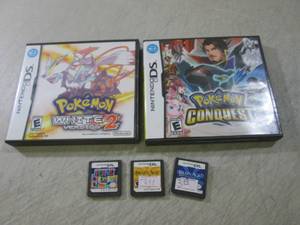lot 55 image: 5 Nintendo DS Games Pokemon White V...