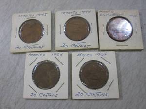 lot 69 image: Vintage Coins from Mexico  CNTR...