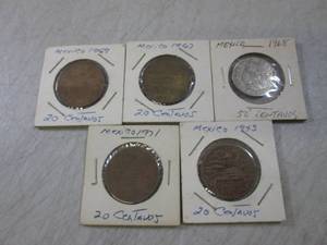 lot 72 image: Vintage Coins from Mexico  CNTR...