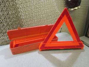 lot 84 image: Set of Reflective Warning Triangles...