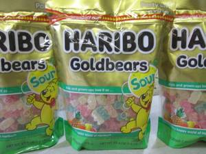 lot 133 image: 3 Bags Haribo Goldenbears Sour Gumm...