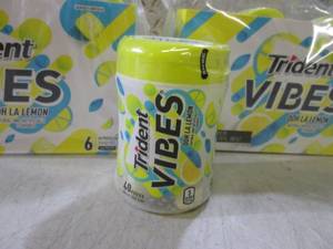 lot 142 image: 12 Containers of Trident Vibes Ooh ...