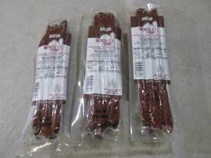 lot 156 image: 3 Packs of Smoked Beef & Bacon Snac...