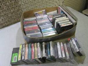 lot 169 image: Assorted Cassette Tapes and 8-Track...