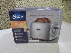 lot 223 image: Oster Brushed Stainless Steel 2-Sli...
