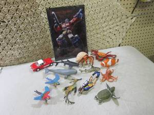 lot 231 image: Toy Corvette, Assorted Plastic Anim...