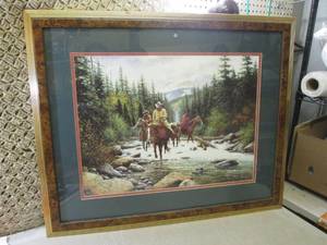 lot 242 image: Framed Jack Terry Print 33 12 x 2...