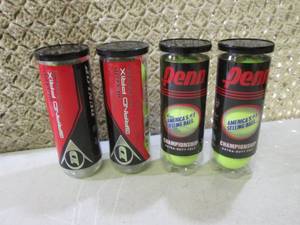 lot 252 image: Tennis Balls 5 Containers with 3 Ba...