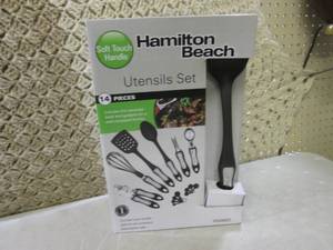 lot 259 image: Hamilton Beach 14pc Utensils Set  F...