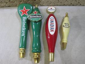 lot 296 image: Lot of 4 Beer Tap Handles  RM3...