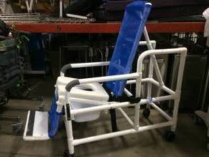 MSRP $600&nbspMJM International 193-TIS-SQ-PAIL Tilt-N-Space Reclining Shower Chair with Slide Out Commode Pail - Great Condition