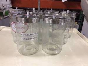 Medical Clear Glass Jars With Lids